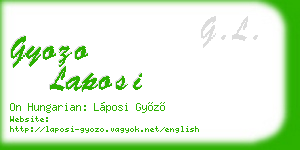 gyozo laposi business card