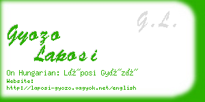 gyozo laposi business card